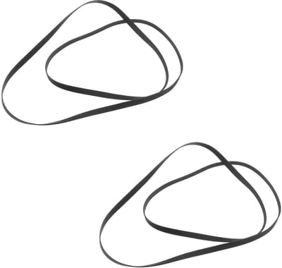 Dailygoods- Aandrijfriem - 2 stuks - Rubber - 285 mm - Platenspeler - Vervangingsriem - Duurzaam ontwerp