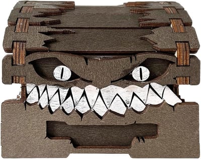 Kubus Dobbelsteen Opbergdoos - Houten Speelgoedkist - Bordspellen Organiseren - Stijlvol Houten Design - 12 x 12 x 10 cm