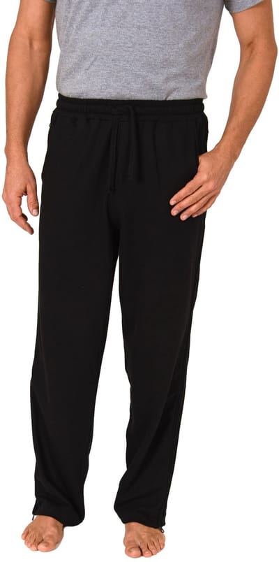 Herenrevalidatiebroek met zijrits Joggingbroek voor revalidatie, fysio, gipsbeen