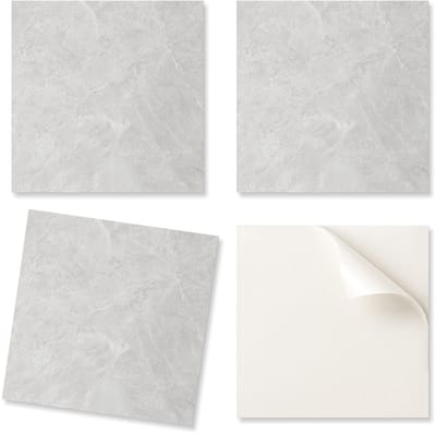 Zelfklevende decoratieve vinyltegels voor thuis met natuursteenpatroon 9x30x30 cm