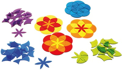 Eduplay acryl speelgoed Mandala bloemen set - kleurrijke vormen.