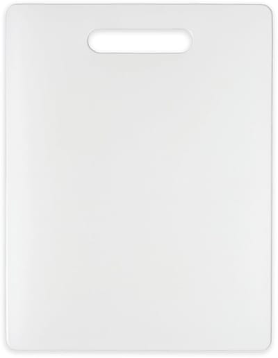 Snijplank - Kunststof - Keukenplank - Cutting board - Hakplank - Met handgreep - 30x20 cm - Wit - Keuken accessoire - Jonyx