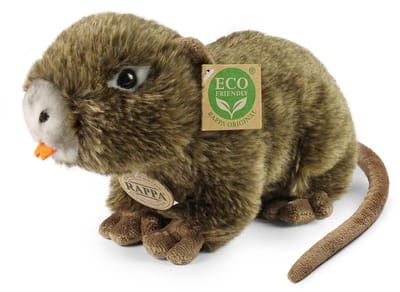Rappa ECO Knuffel Nutria 24 cm - realistische knuffel van recyclede PET flessen - bruin