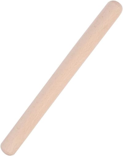 Deegroller hout deegroller cake gebak om te bakken professionele Franse deegrollers voor het bakken pizza essentieel keukengerei gereedschap herbruikbare verpakking (29 cm)