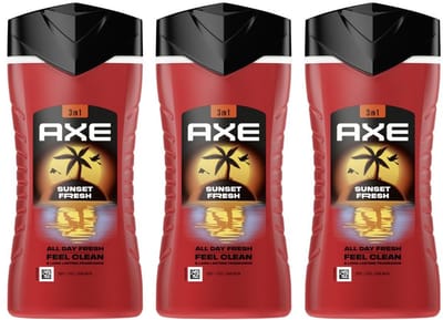Axe - 3-in-1 Douchegel Sunset Fresh - 3 x 250 ml - Voordeelverpakking