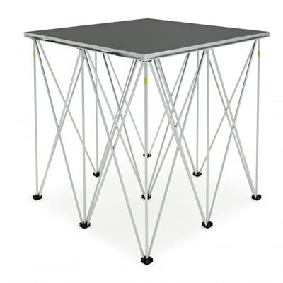 1m x 1m Portable Stage Kit by Gear4music, 100cm