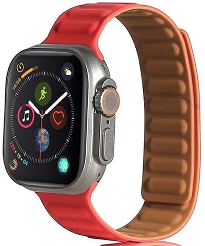 Beline Magnetic Serie - Apple Watch Band - Rood - Magnetisch - Hoogwaardige Kwaliteit