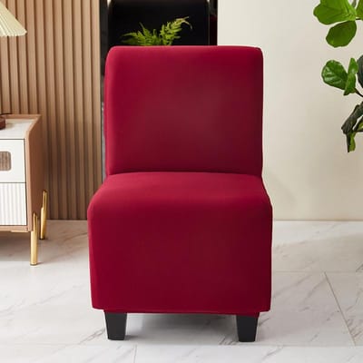 Housse de canapé un place large élastique Housse de fauteuil large Housse de protection Lavable Fauteuil extensible sans accoudoirs Canapé Couleur unie