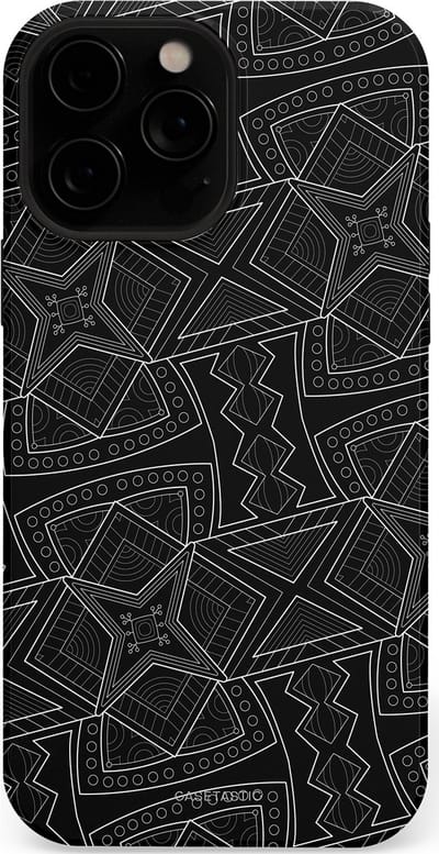 Casetastic Hoesje Geschikt voor Apple iPhone 13 Pro Max Magsafe - Stijlvolle Beschermende Duo-layer Case - Afrikaanse kunst