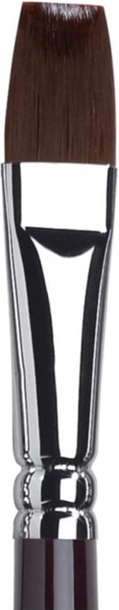 Winsor & Newton Galeria - Acrylverf Penseel - One Stroke - Platte vorm - kort steel - 13mm