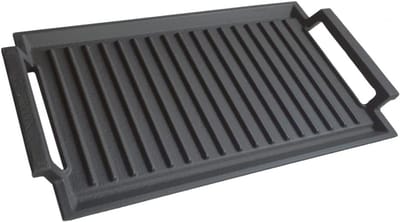CLGP® Grillplaat Inductie - Bakplaat - Gietijzer - Zwart