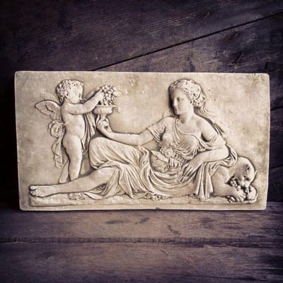 Wandplaat Romeinse dame