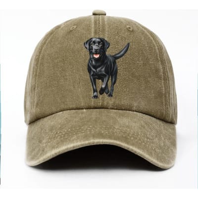 Zwarte Labrador Print Baseballpet Is Het Perfecte Verjaardagscadeau Voor Huisdierenliefhebbers, Verstelbaar In Maat Voor Zowel Mannen Als Vrouwen Adjustable brown