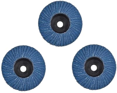 Lamellenschijf, slijpschijf voor haakse slijper, 4,5 tot 5 inch, ronde hars platte lamellenschijven, korrel 40 tot 120 (80 g, 5 inch)