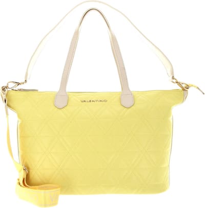 VALENTINO Shopper Schoudertas Palm Re Shopping Bag Lime / Ecru Lichtgeel