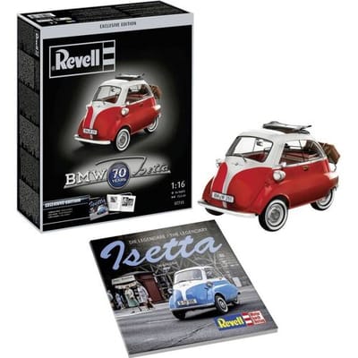 Revell Modelbouwpakket Auto - 07735 BMW Isetta 250 - 70th Anniversary Exclusive Edition - Auto Plastic - 1:16 - Modelbouw
