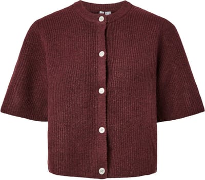 PIECES - PCSILLY SS O-NECK KNIT CARDIGAN NOOS BC - Dames - Cardigans