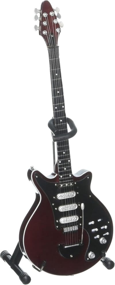Decoratieve Miniatuur Gitaar Model Red Speciale Hout