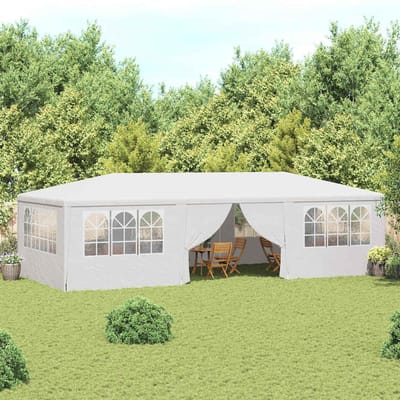vidaXL Partytent met zijwanden professioneel 90 g/m² 4x9 m wit