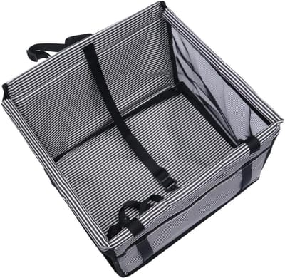 Huisdier Autostoel - Reismand Hond Kat - Veilig Reizen - Ademend Mesh Ontwerp - 38x39x26cm - Zwart