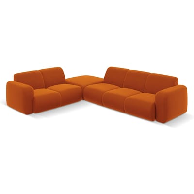 6-zitshoekbank Lola velvet links | Windsor & Co