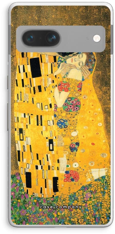 Case Company® - Hoesje geschikt voor Google Pixel 7 hoesje - Der Kuss - Soft Cover Telefoonhoesje - Bescherming aan alle Kanten en Schermrand