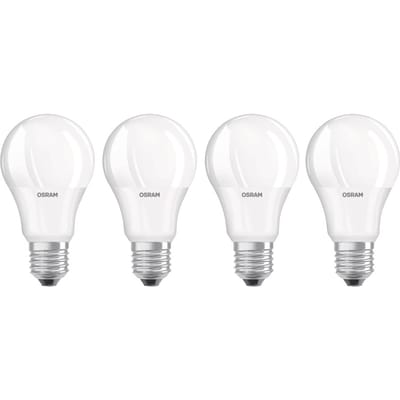 OSRAM 4058075819467 LED-lamp Energielabel E (A - G) E27 Peer 9 W = 60 W Warmwit (Ø x l) 60 mm x 110 mm 4 stuk(s)