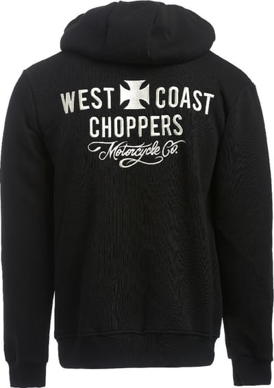 WCC West Coast Choppers Hoodie Motorcycle Co. Zip Hoody Black