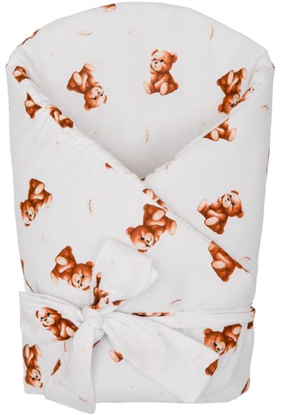 New Baby wikkeldeken Sweet Baby Bears 80x80 cm - Babydeken