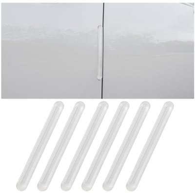 Dailygoods- Deurrandbescherming 6 Stuks - Krasbestendig - Bumperhoekstickers - Stofdicht - PVC - Universeel 14,5 x 1,5 x 0,6 cm - Autobescherming