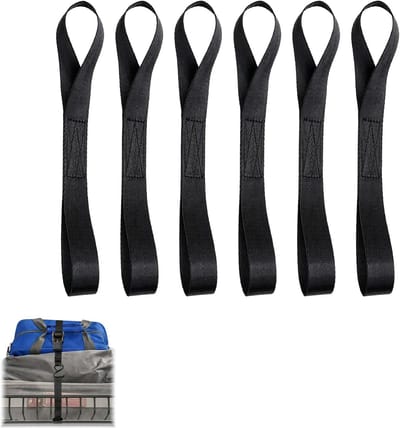 Sjorlussen Set - Spanriem Lussen - Veilig Transport - Hoge Belastbaarheid - 6 Stuks 25x295mm - Zwart