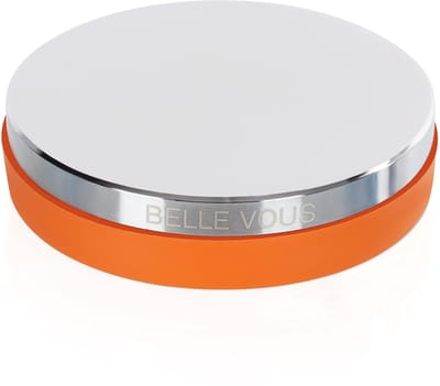 Dailygoody - Professioneel Stalen Werkbank Block - Rubberen Kussenbasis - Metaalbewerking Gereedschap - Oranje - Sieraden Stempelen - Platmaken e