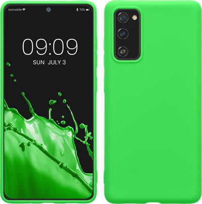 kwmobile telefoonhoesje geschikt voor Samsung Galaxy S20 FE - Hoesje voor smartphone - Back cover in neon groen