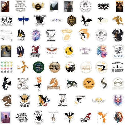 60 Stuks Vierde Vleugel Graffiti Stickers Koffer Waterbeker Kantoorbenodigdheden Mobiele Telefoon Auto Laptop Koelkast Decoratie Diy Stickers