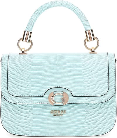 GUESS Handtas Schoudertas Orlina Top Handle Flap Bag Aqua Marine Turquoise