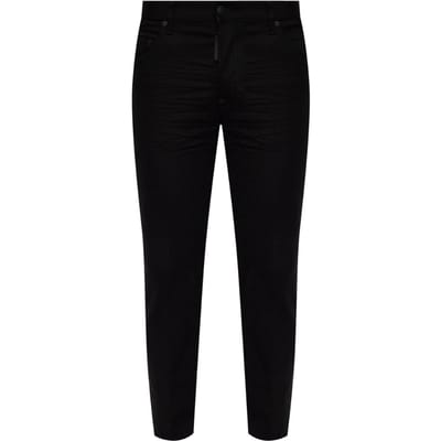 Dsquared2 Black Bull Badge Zwarte Spijkerbroek