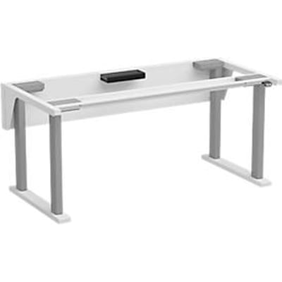 Treston QuatreX frame, elektrisch verstelbaar, tot 300 kg, B 1225 x D 750 mm, lichtgrijs RAL 7035