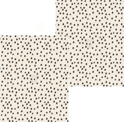 Fleece dekens/plaids - 2x - beige met stippen - 130 x 170 cm