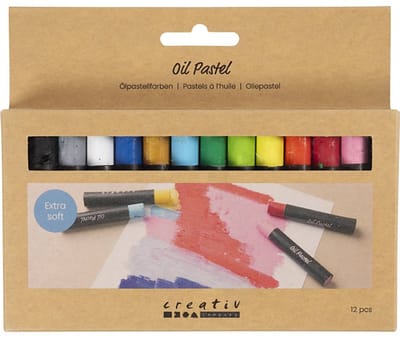 CC Oliepastels Standaardkleuren 12 stuks