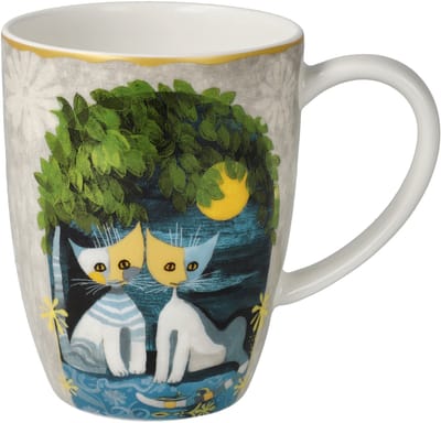 Goebel - Rosina Wachtmeister | Koffie / Thee Mok Al chiaro di luna | Beker - porselein - 400ml - 2 stuks