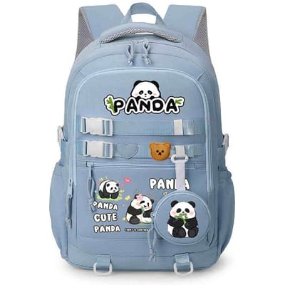 Panda Huahua Schattige Kinder Schooltas Grote Capaciteit Basisschool en Middelbare School Studenten Lichtgewicht Rugzak met Rugbescherming