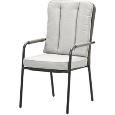 Garden Impressions Venice dining fauteuil carbon black rope taupe desert sand
