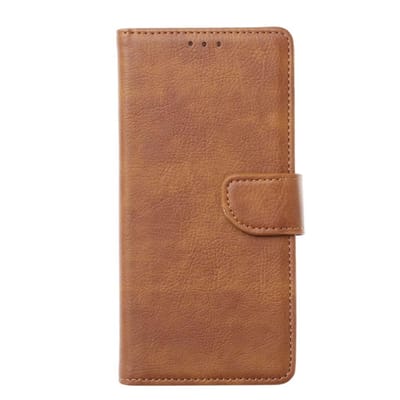 Bookcase Geschikt voor: OnePlus 8 Pro - Lichtbruin - portemonnee hoesje