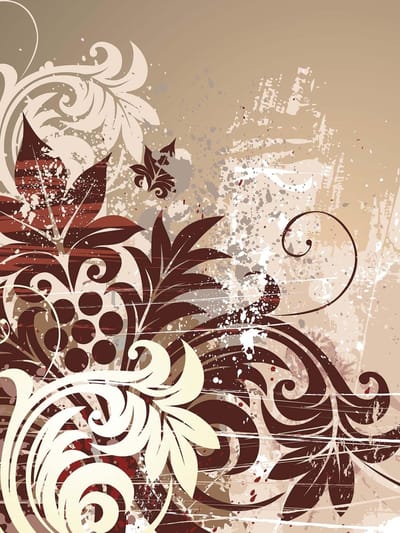 Fotobehang Flowers Abstract | XXL - 206cm x 275cm | 130g/m2 Vlies
