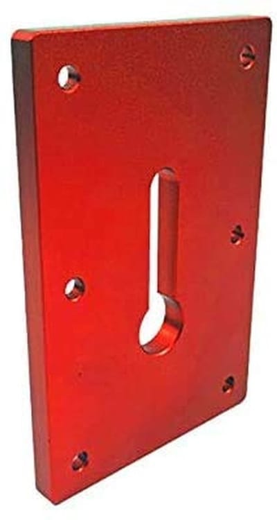 Dailygoods- Bevestigingsplaat 120mm - Aluminium 6061 - Houtbewerking - Tang voor desktop fixatie - Klem installatie - Rood - Montageplaat