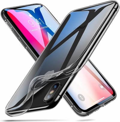 ESR iPhone 8 Plus hoesje ultra dunne Zwart zacht TPU