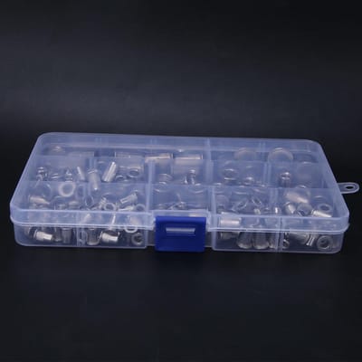 165 Stuks Klinkmoer Roestvrij Staal 304 M3~M10 Trek Klinkmoer Compartiment Kit