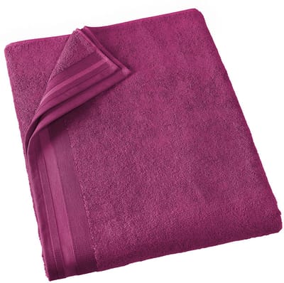 De Witte Lietaer Badlaken Contessa, Magenta - 100 x 150 cm - Katoen