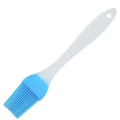 Mini bakkwast - Kleine bak kwast - Siliconen kwastje - Invetkwastje - Invetten - Blauw - Keukentool - Bakken - Koken -17CM lang - CHPN