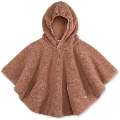 BEMINI Reisponcho 9-36m - Warme teddy - Muffin